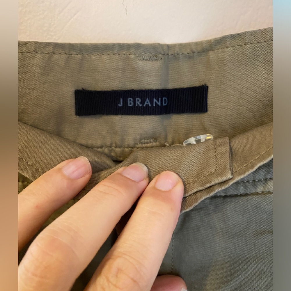 J Brand Mavis high rise pleated cotton linen slouch trousers size 27 - Picture 4 of 7